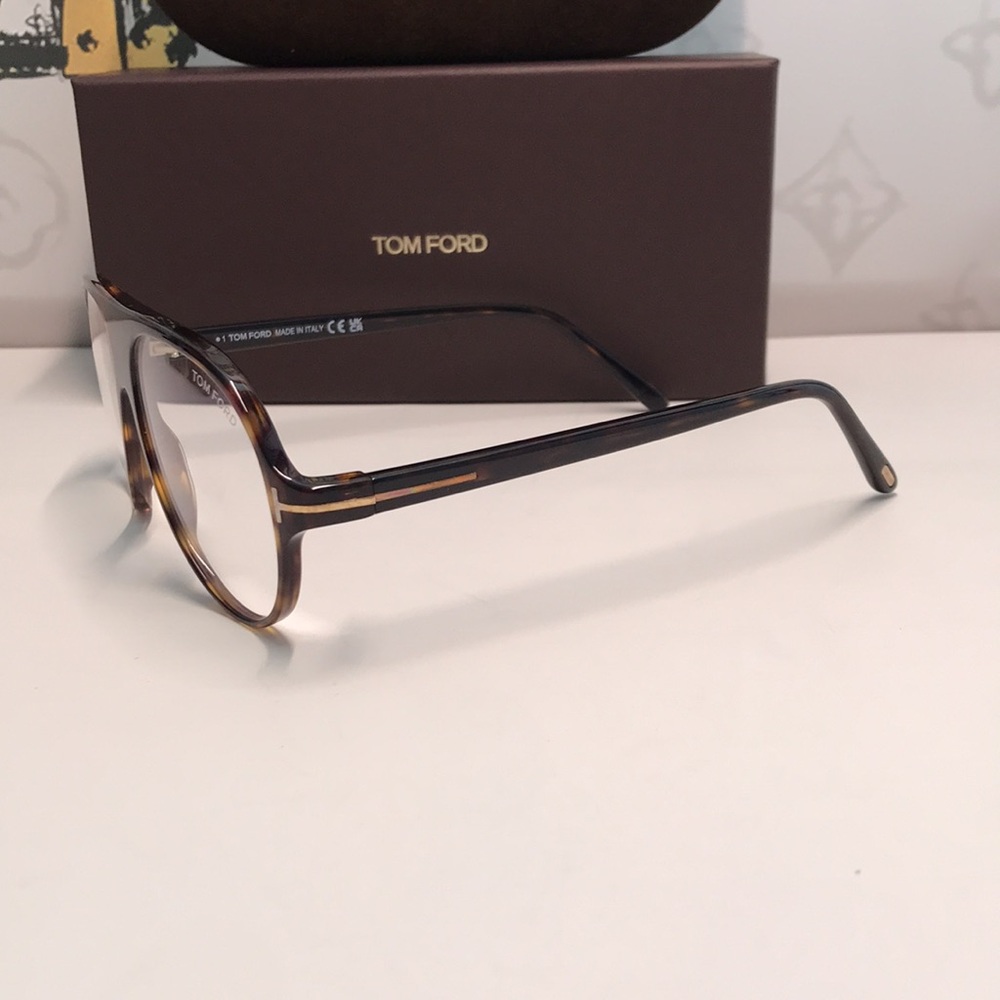 New Authentic Tom Ford TF5012 052 Tortoise Eyeglasses - Picture 7 of 13